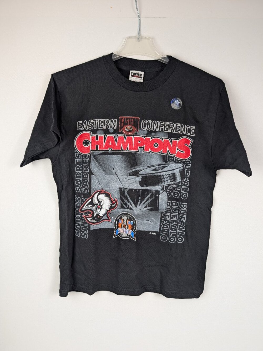 Vintage Buffalo Sabres 1999 Eastern Conference Champions tshirt - Youth XL NEW